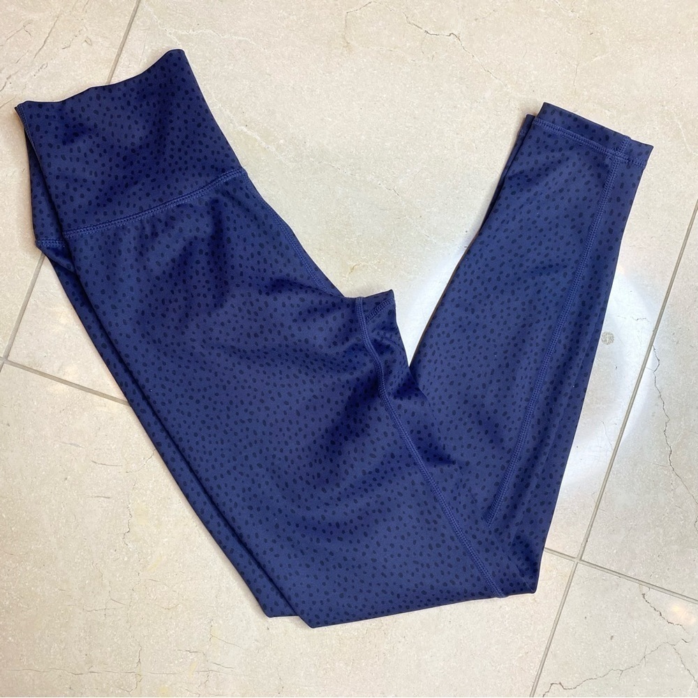 Anthropologie All Fenix Navy Leggings with Black Speckles Small